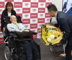 れいわ新選組 舩後靖彦参議院議員政界引退会見の画像です。
