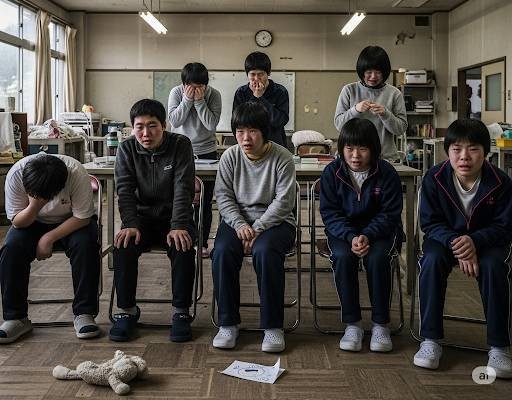 障害者施設で虐待問題が発生し、障害者の方が悲しんでいるイメージ画像です。