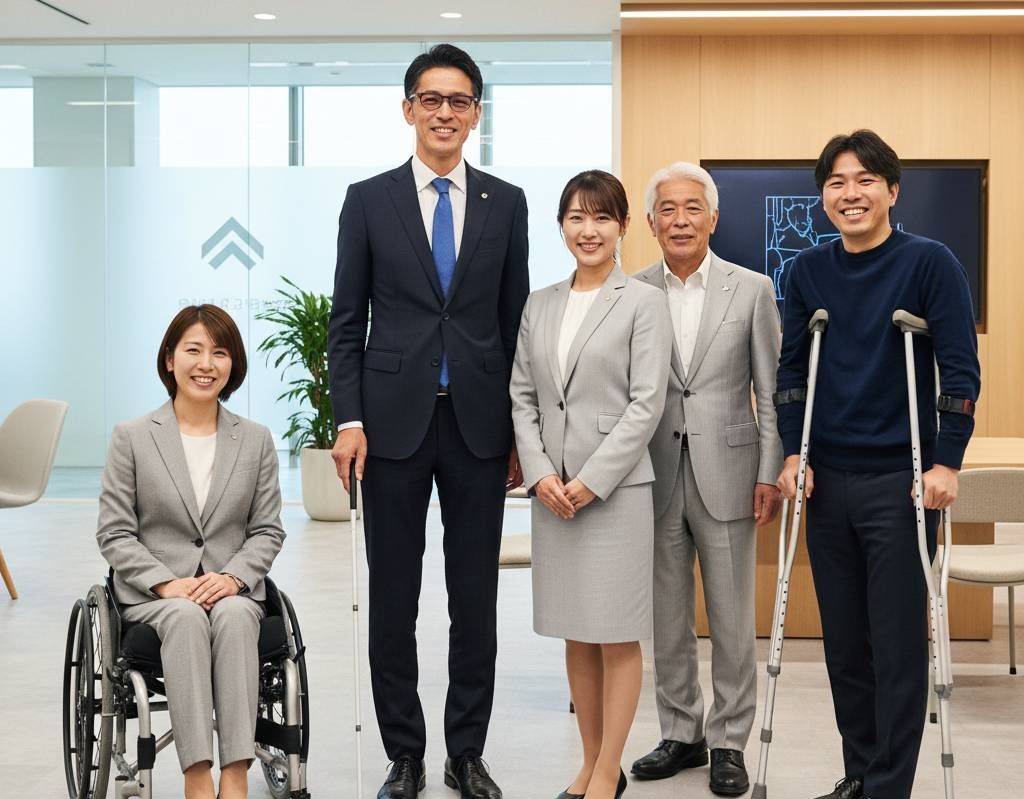 障害を持った方や高齢者などが働く、アイズルームのスタッフイメージ写真となります。