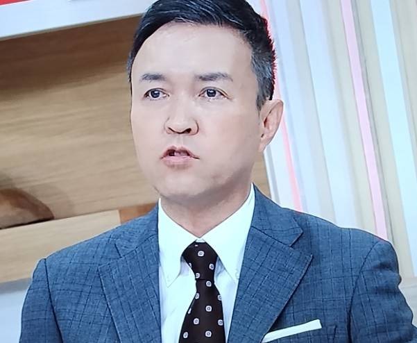 テレビ朝日、羽鳥慎一モーニングショー出演時の玉川氏の写真です。