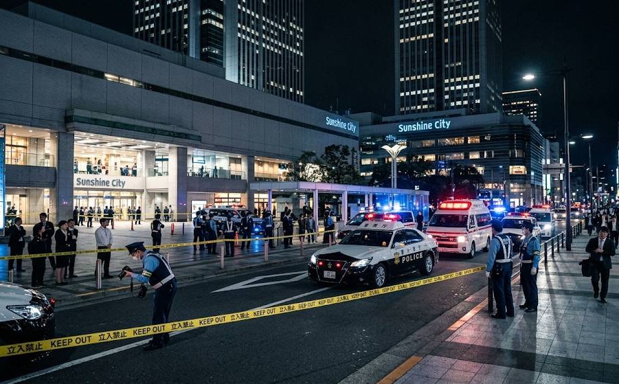 ポケモンセンターアルバイト店員女性ストーカー殺人事件、現場犯行後のイメージ画像です。