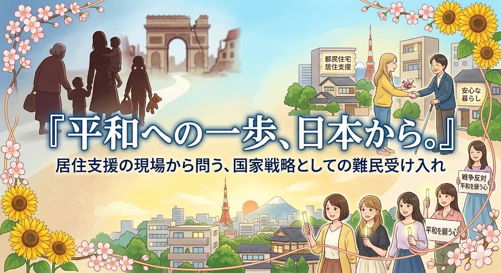 独裁大国大統領の無謀な戦争戦略への平和抗議と、国会議事堂前の若者のデモをミックスしたイメージ画像です。