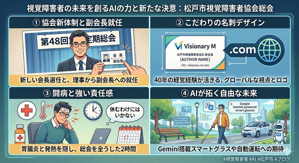松戸市視覚障害者協会第48回定期総会のイメージ画像です。