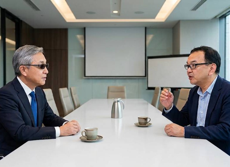 和田先生と福祉支援団体代表とのスペシャル対談(会議室)のイメージ画像です。