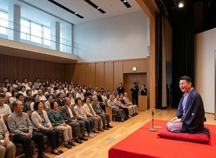 障害者向け落語イベントの実施風景イメージ画像です。