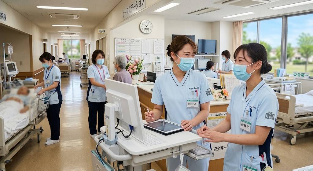 病院内のナースステーションのイメージ画像です。